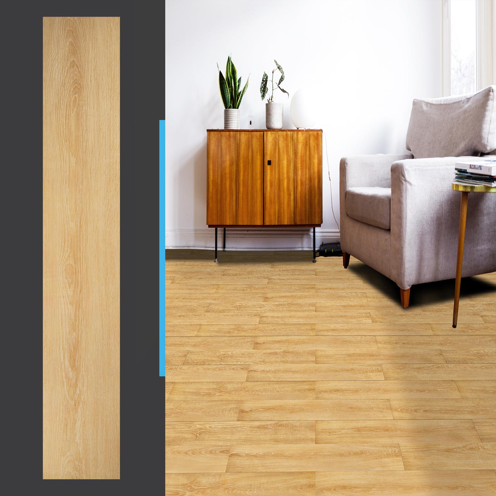 A43004 - Peel and Stick Floor Tile Vinyl Wood Plank 36-Pack 54 Sq.Ft,Rigid Surface Hard Core,Easy DIY Self-Adhesive Flooring